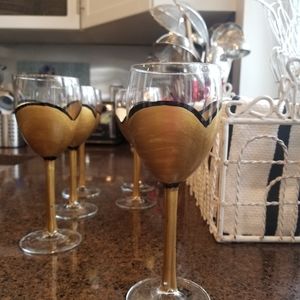 6 Glass Wine Glasses